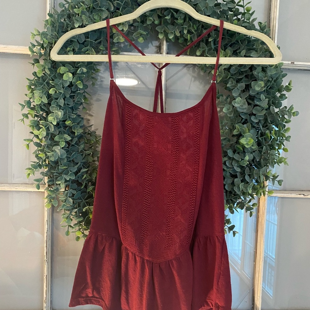 American Eagle Red Tank Top
